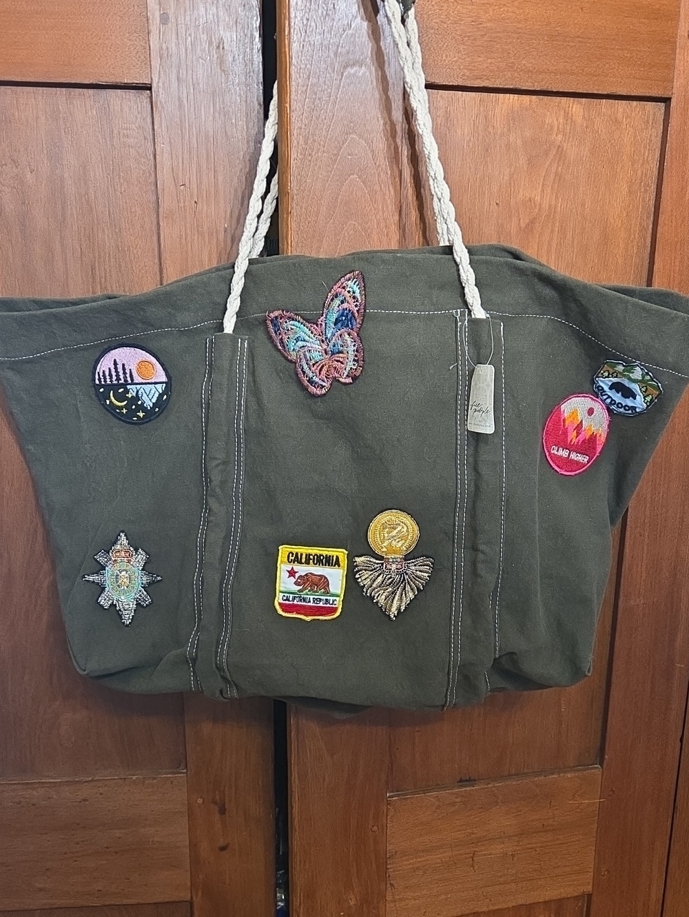 Free People Badge Tote/Weekender Bag NWT